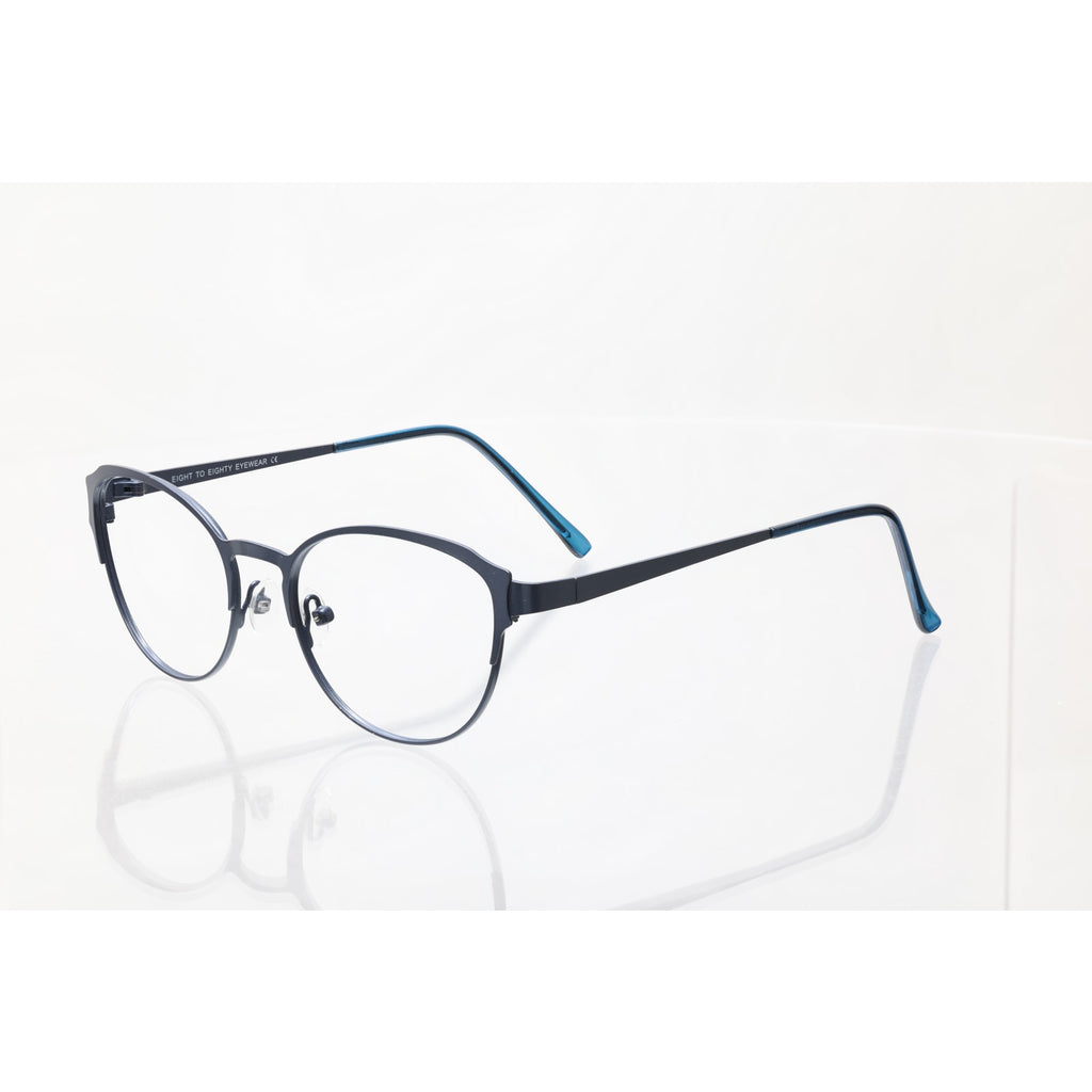 Eight to Eighty Eyewear Fanny 49-17-135mm Blue Eyeglass FRAMES ONLY - GOOD