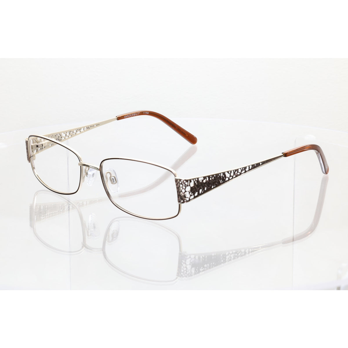 Gloria Vanderbilt 119M Zyloware 168 brown eyeglass frames