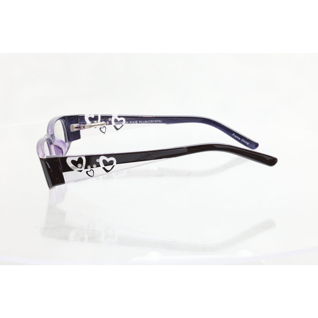 Modern Pixie Plum/Crystal 48-16-130mm Eyeglass FRAMES ONLY - NEW/WITHOUT TAGS