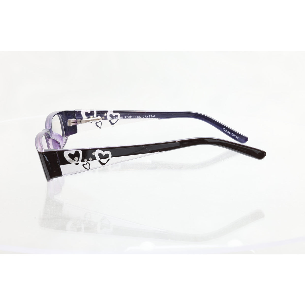 Modern Pixie Plum/Crystal 48-16-130mm Eyeglass FRAMES ONLY - NEW/WITHOUT TAGS