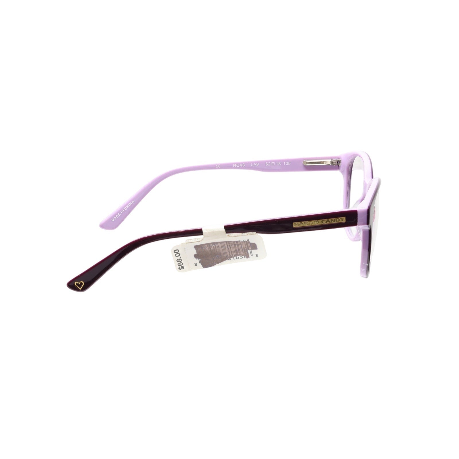 Hard Candy HC43 LAV 52-18-135mm Eyeglasses FRAMES ONLY - NEW CONDITION