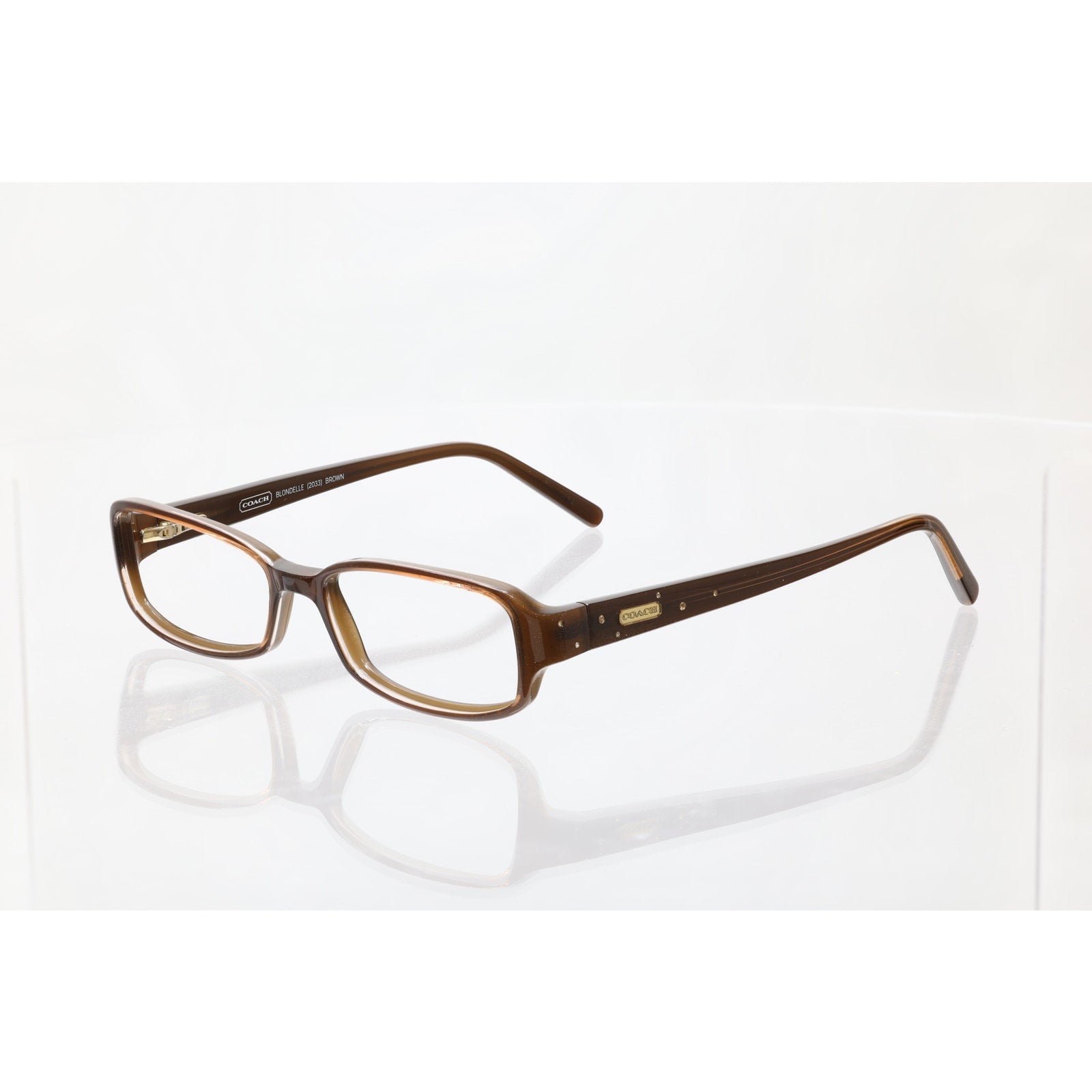 Coach Blondelle 49-18-135mm (2033) Brown Eyeglass FRAMES ONLY - GOOD CONDITION