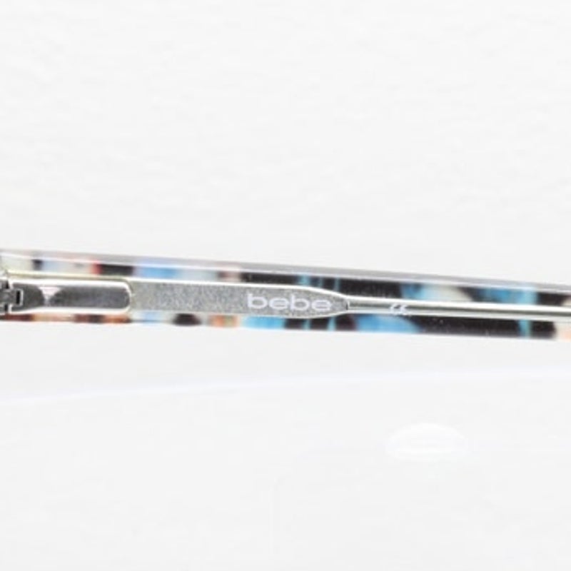 Bebe BB5145 (400) blue floral eyeglass frames, photo 7 of 8