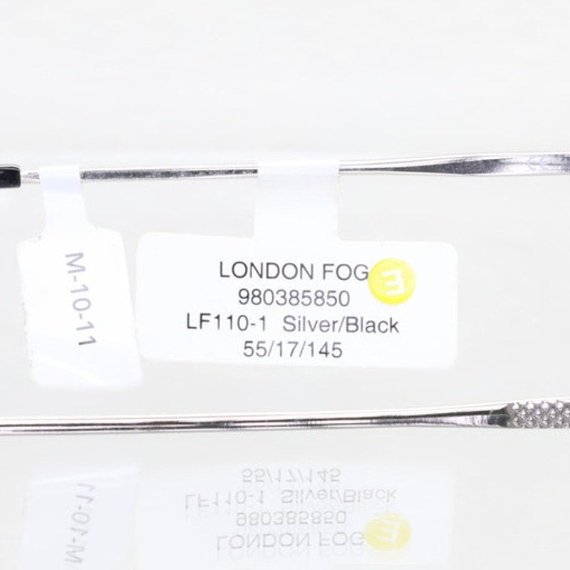 London Fog LF110 C1 silver/black eyeglass frames, photo 7 of 7