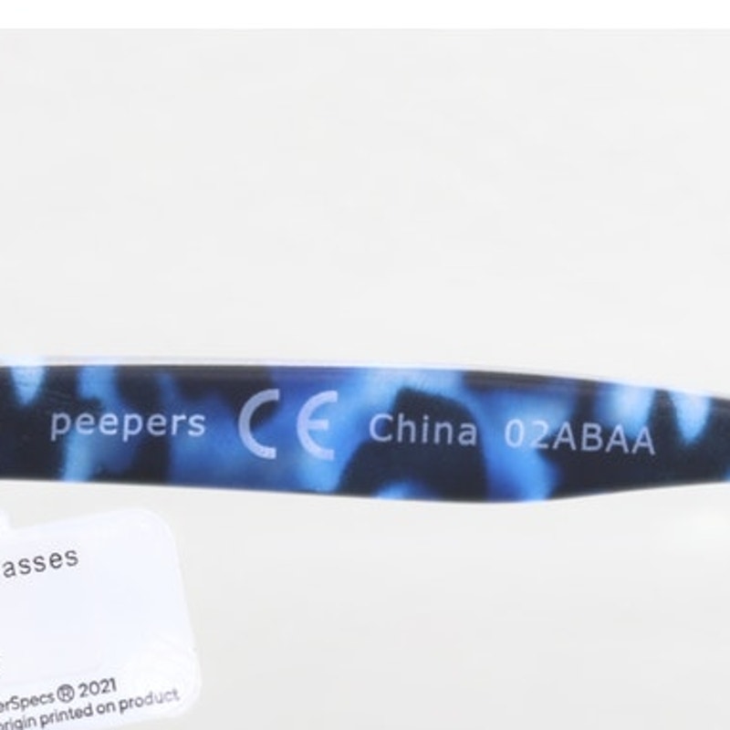 Peepers Headliner 02ABAA +1.75 blue/black reading glasses, photo 8 of 9