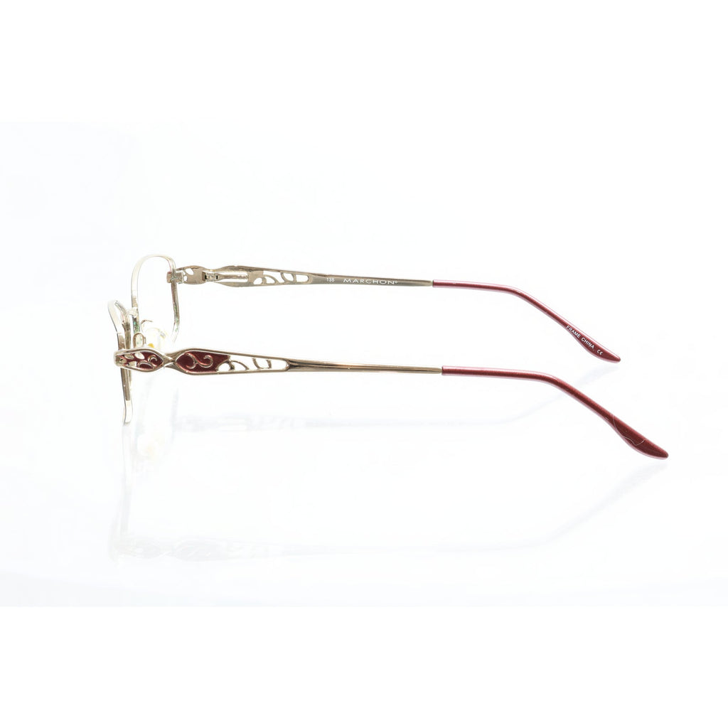 Marchon Tres Jolie 135 burgundy wine eyeglass frames, photo 4 of 6