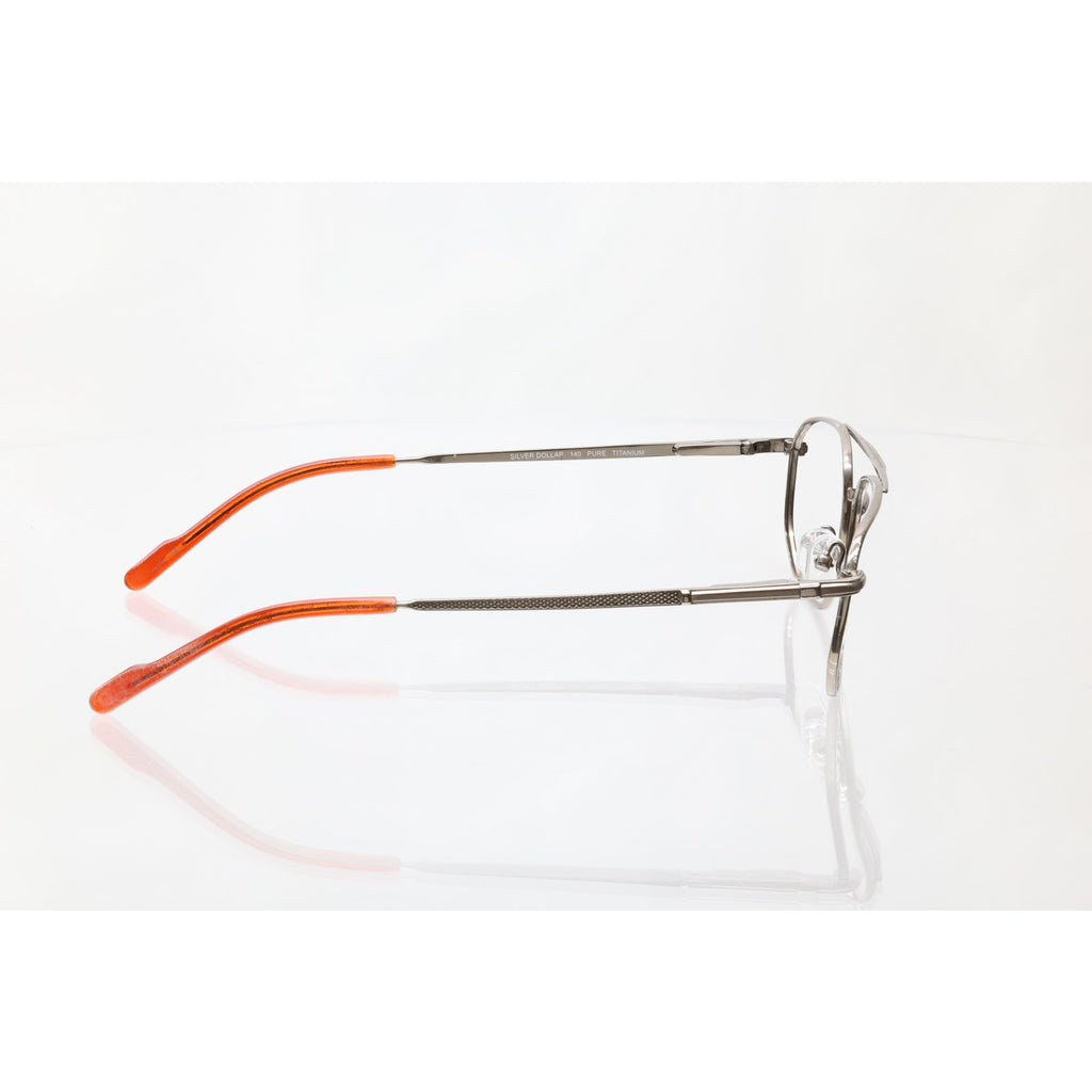 Silver Dollar TC 760 55-16-140mm Pure Titanium Eyeglass FRAMES ONLY - GOOD