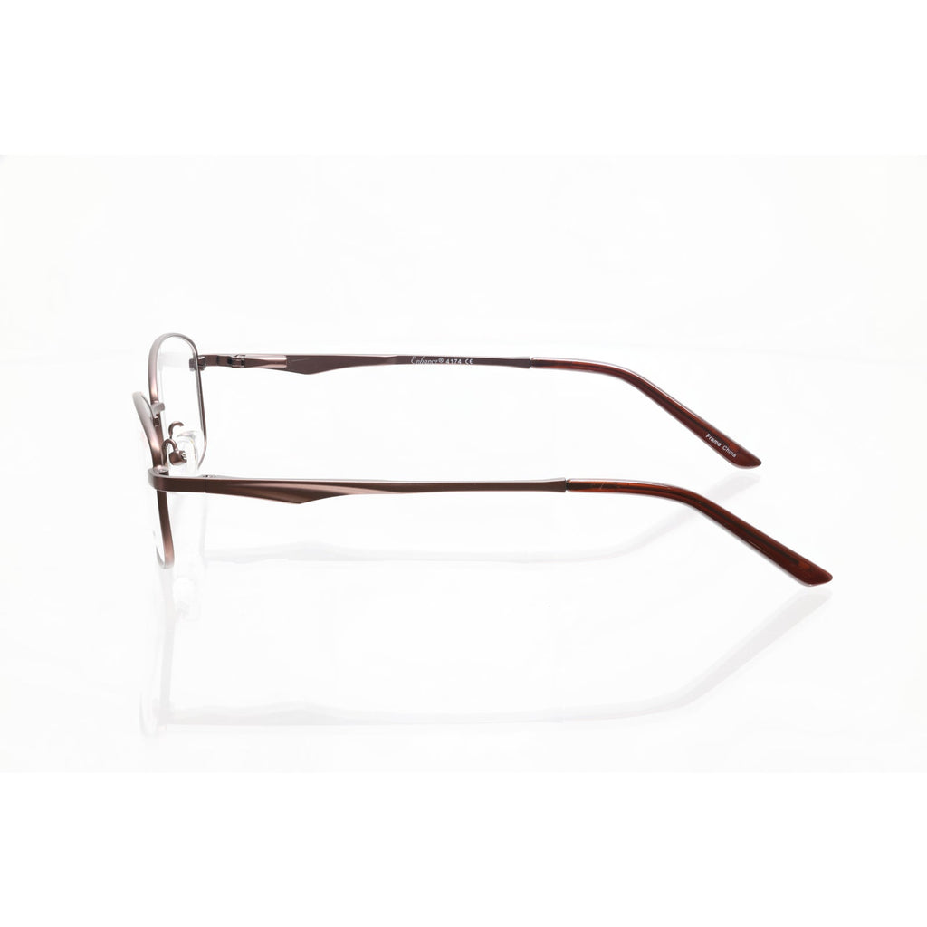 Enhance 4174 matt brown eyeglass frames, photo 4 of 6