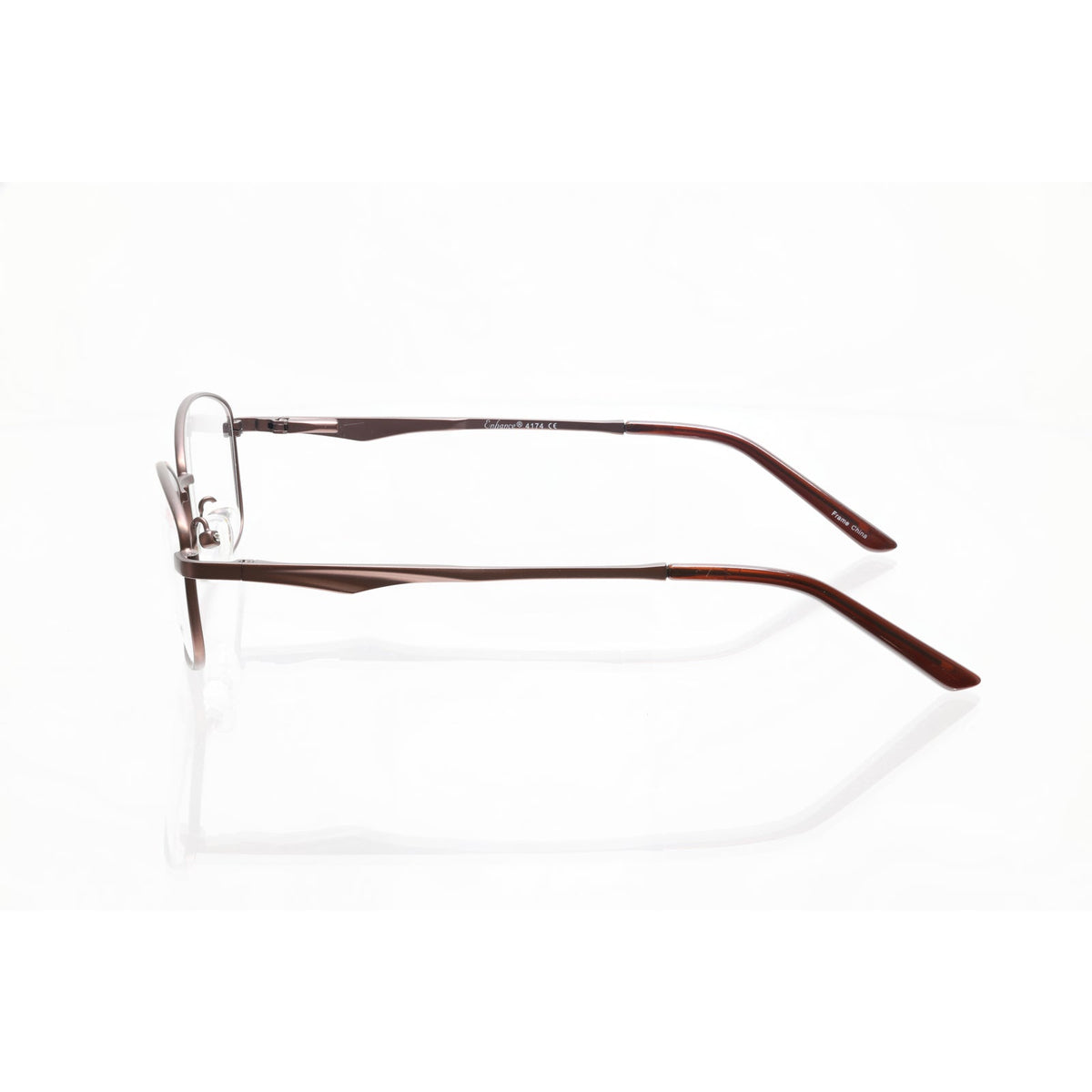 Enhance 4174 matt brown eyeglass frames, photo 4 of 6
