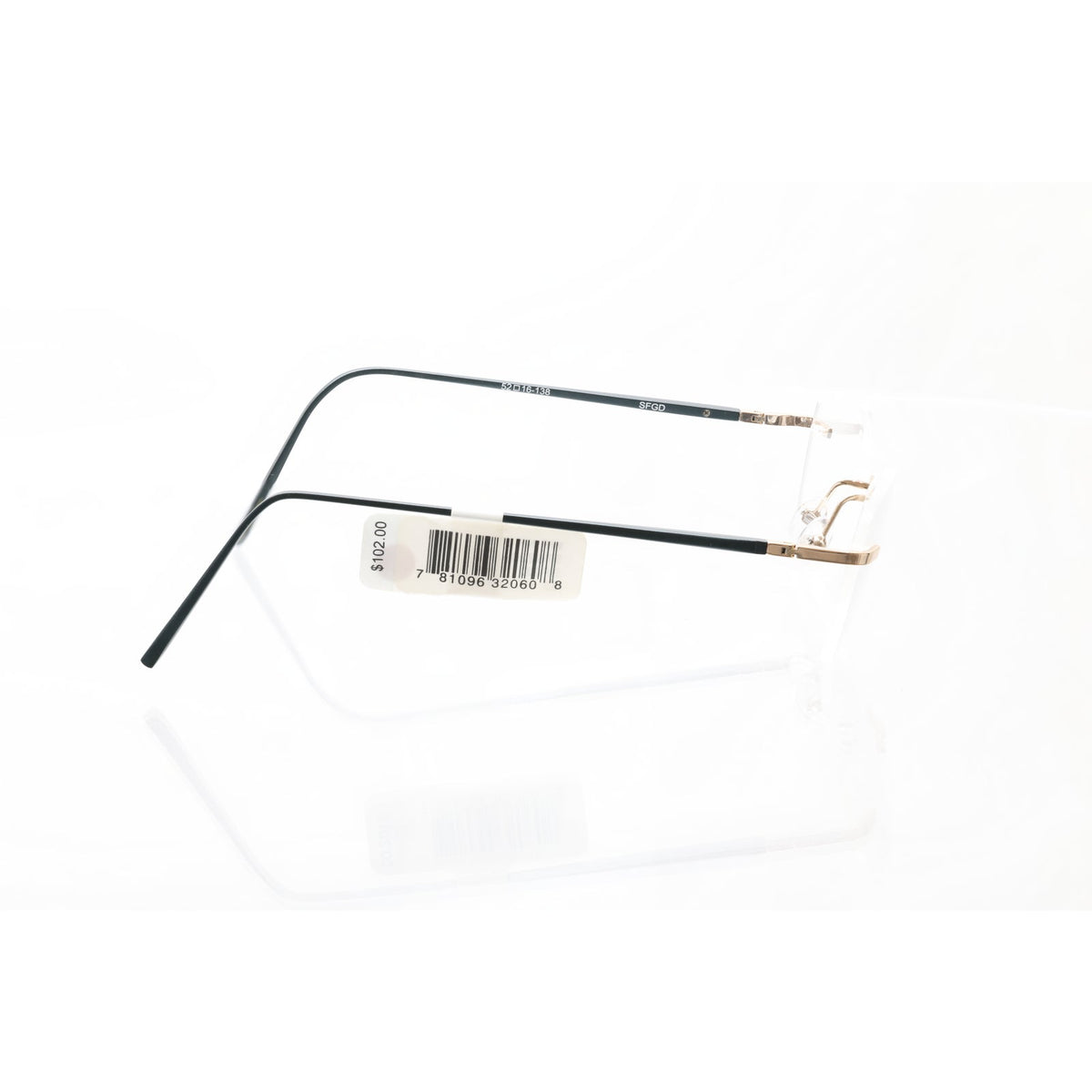 Naturally Rimless NR 371 SFGD eyeglass frames, photo 6 of 6