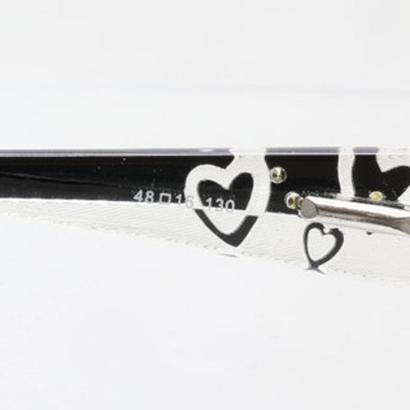 Modern Pixie Black/Crystal 48-16-130mm Eyeglass FRAMES ONLY - NEW/WITHOUT TAGS