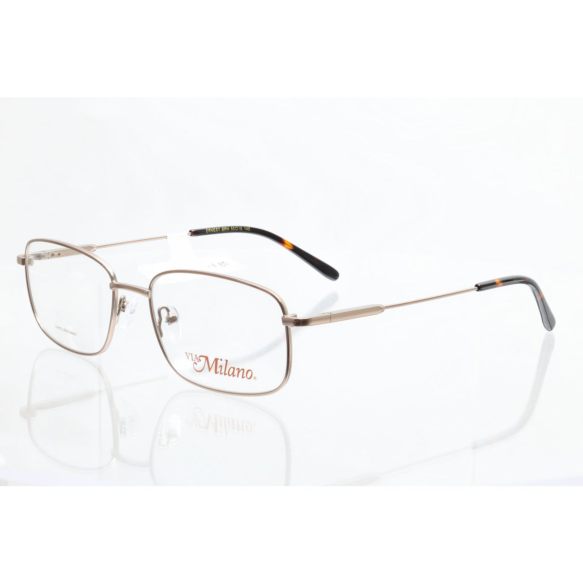 Via Milano Ernest brown eyeglass frames