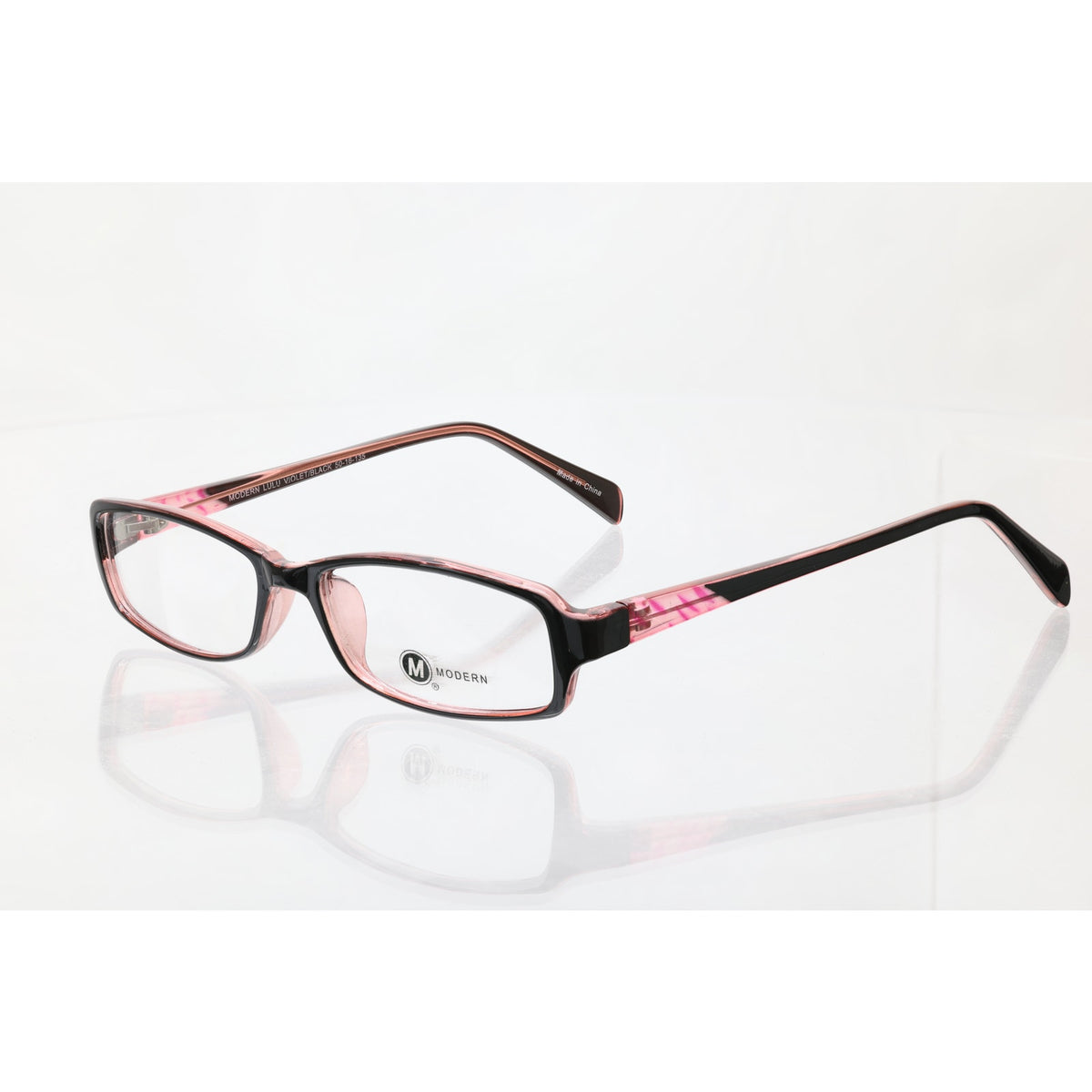 Modern Lulu Violet/Black 50-16-135mm Eyeglass FRAMES ONLY - NEW/WITHOUT TAGS