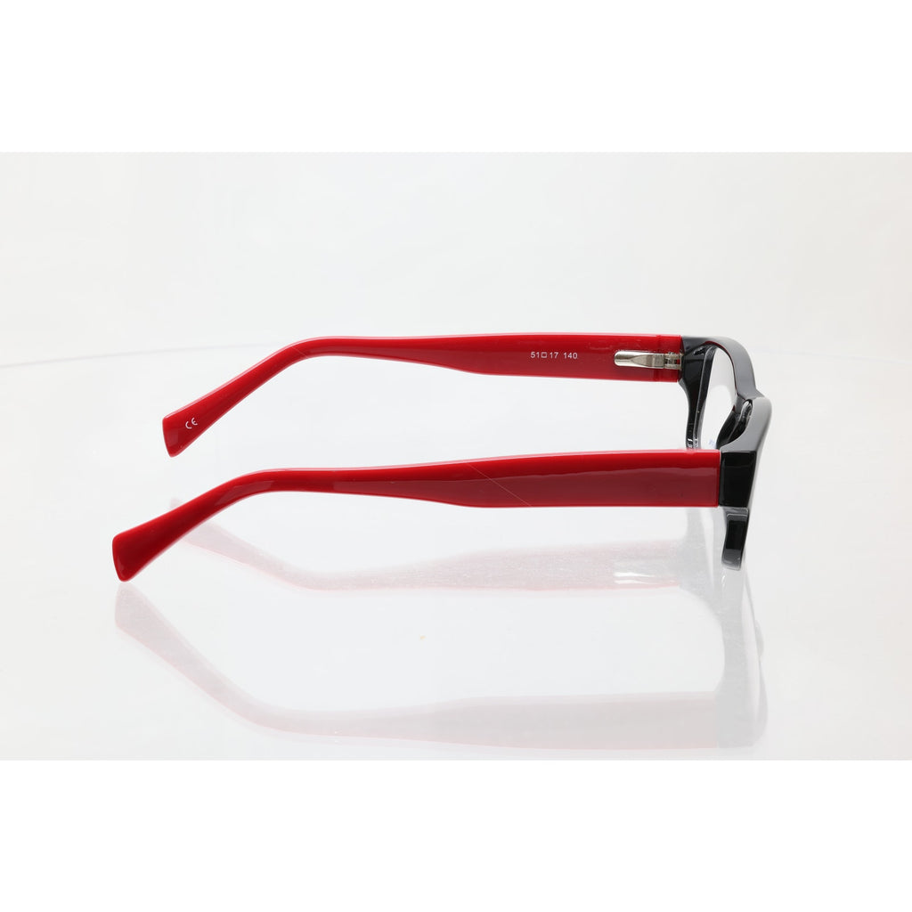 Modern Chill Black/Red 51-17-140mm Eyeglass FRAMES ONLY - NEW/WITHOUT TAGS