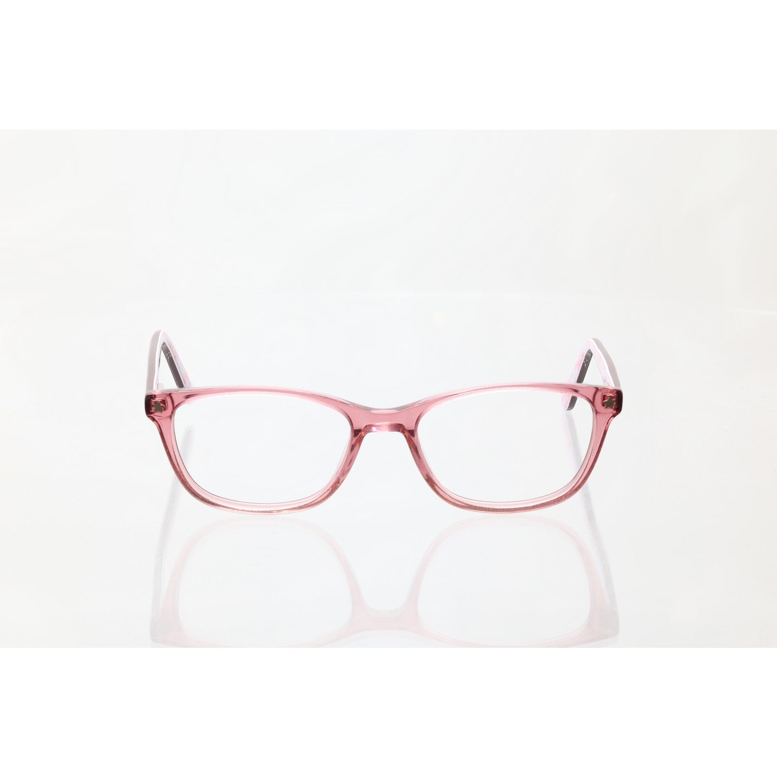 Pez Eyewear P12002 48-16-125 CRYSTAL PINK Eyeglass FRAMES ONLY - GOOD CONDITION