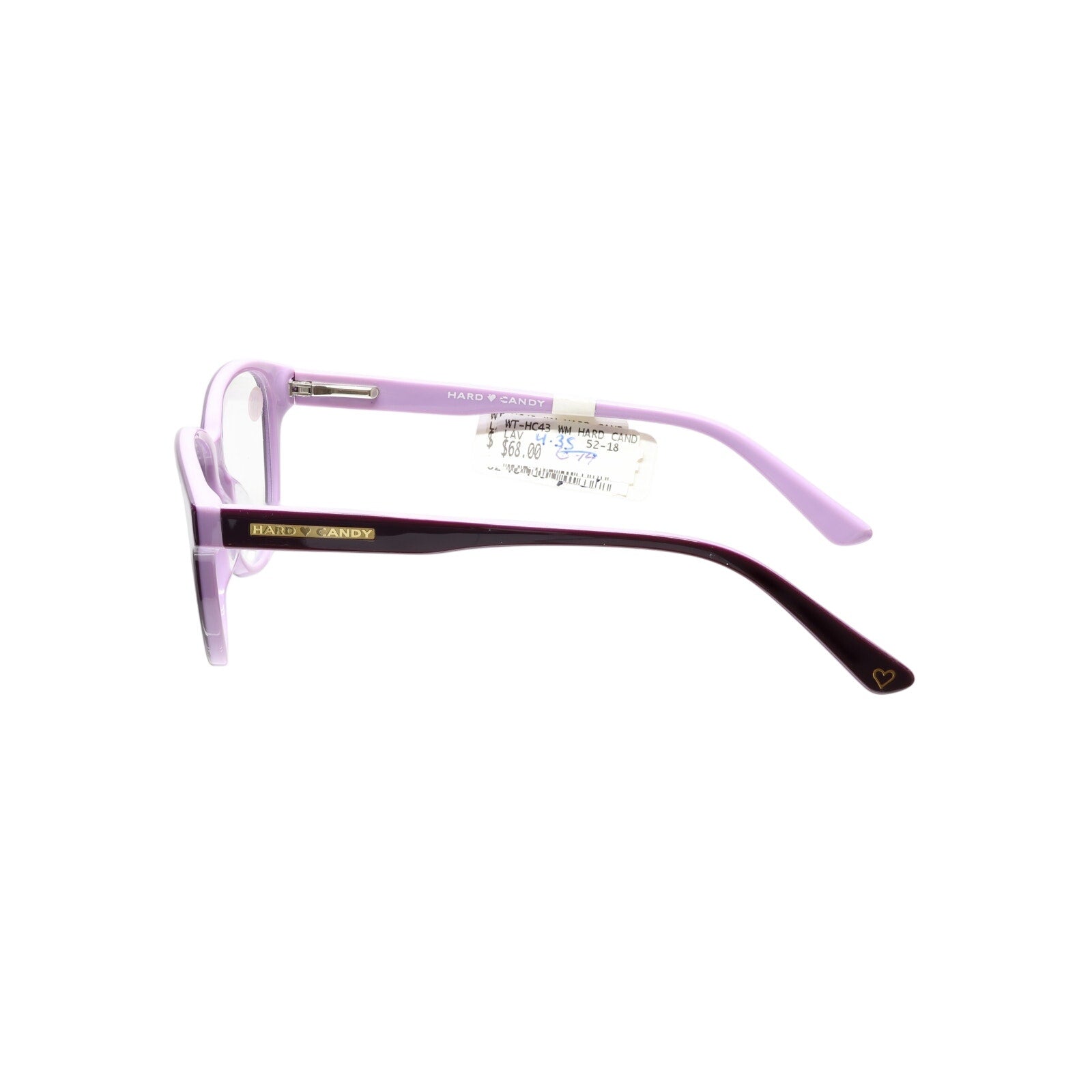 Hard Candy HC43 LAV 52-18-135mm Eyeglasses FRAMES ONLY - NEW CONDITION
