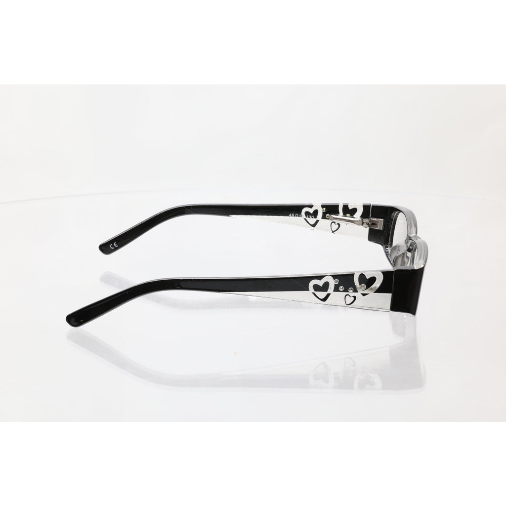 Modern Pixie Black/Crystal 48-16-130mm Eyeglass FRAMES ONLY - NEW/WITHOUT TAGS