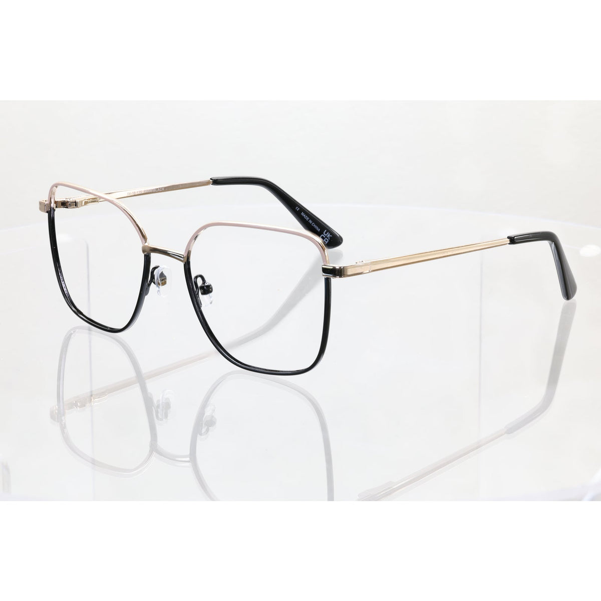 Wittnauer ADA pink/black eyeglass frames