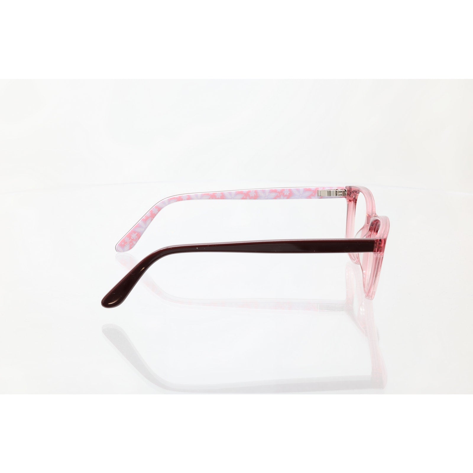 Pez Eyewear P12002 48-16-125 CRYSTAL PINK Eyeglass FRAMES ONLY - GOOD CONDITION