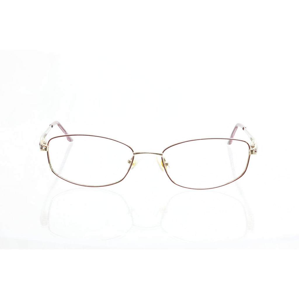 Marchon Tres Jolie 135 burgundy wine eyeglass frames, photo 3 of 6
