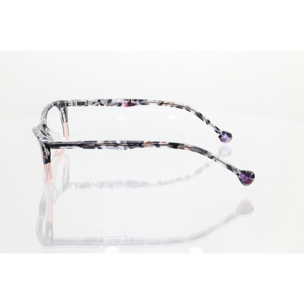 Lisa Loeb By Classique Giggle 11 dark blue/pink eyeglass frames, photo 4 of 8