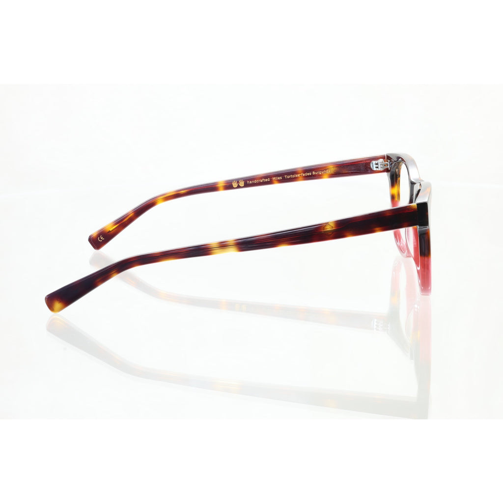 Jack & Francis Miles FR42 tortoise fades burgundy eyeglass frames, photo 6 of 8