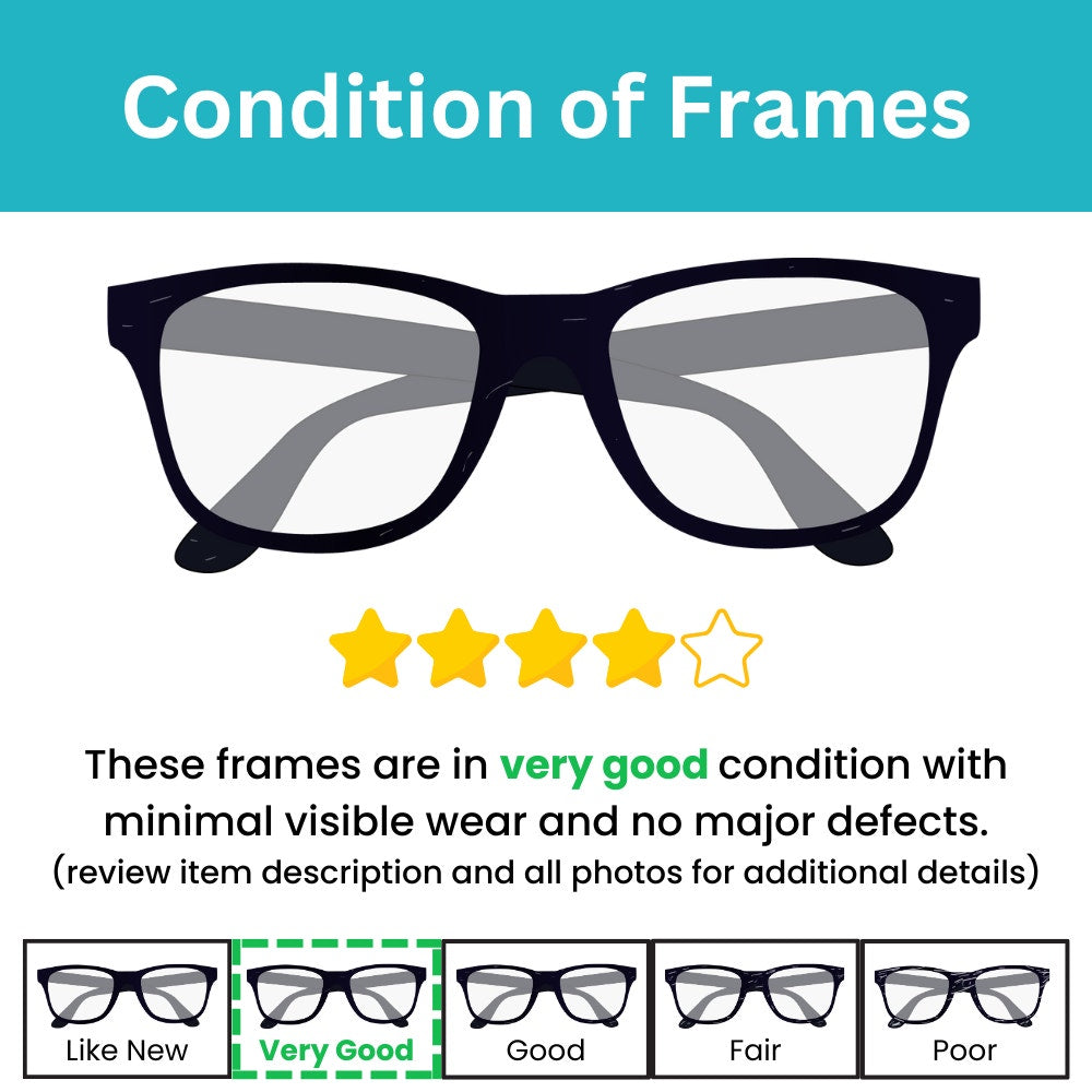 Saki Mod. 401 Col MBLK 54-18-140mm Eyeglasses FRAMES ONLY - VERY GOOD CONDITION