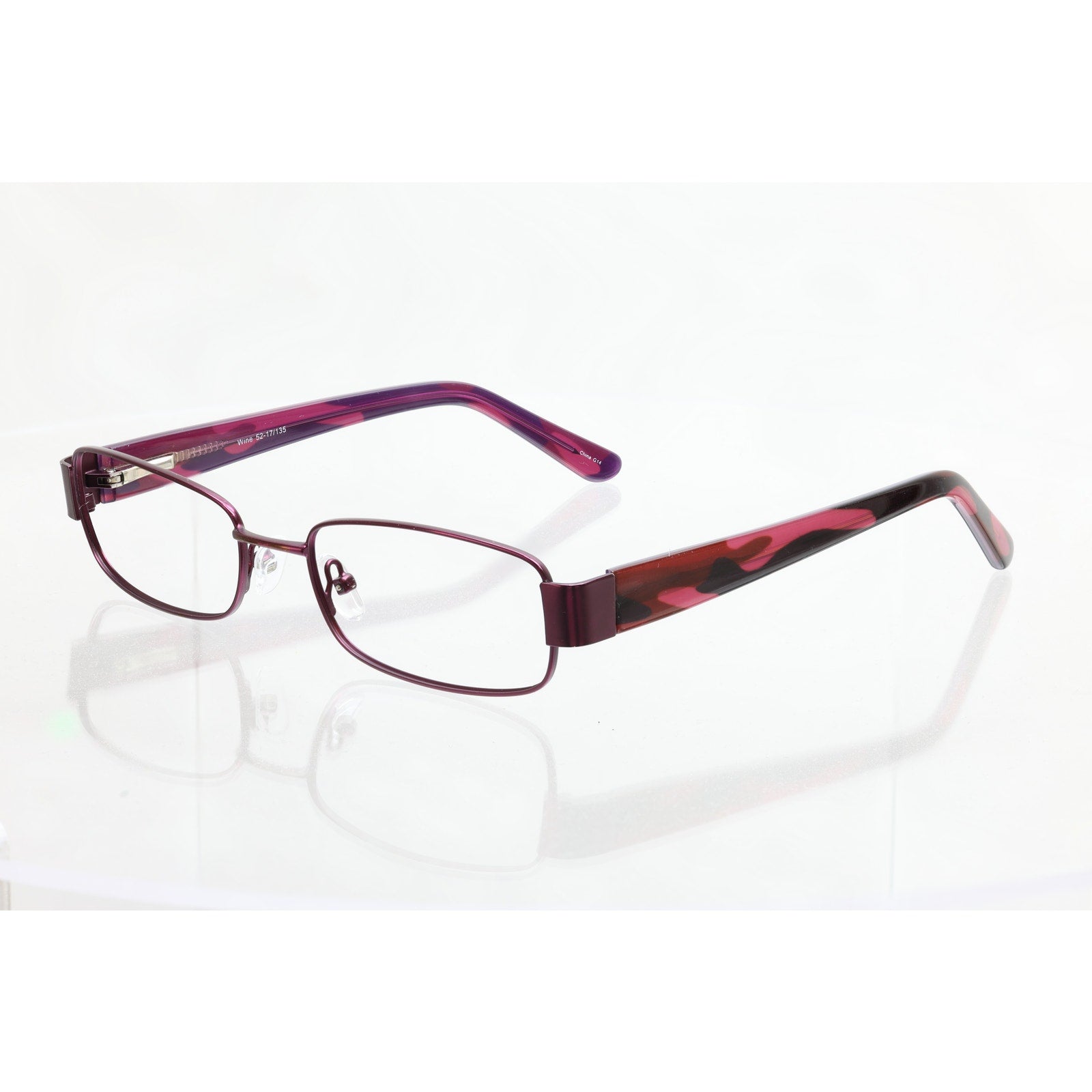 Fregossi 608 52-17-135mm WINE Eyeglass FRAMES ONLY - GOOD CONDITION