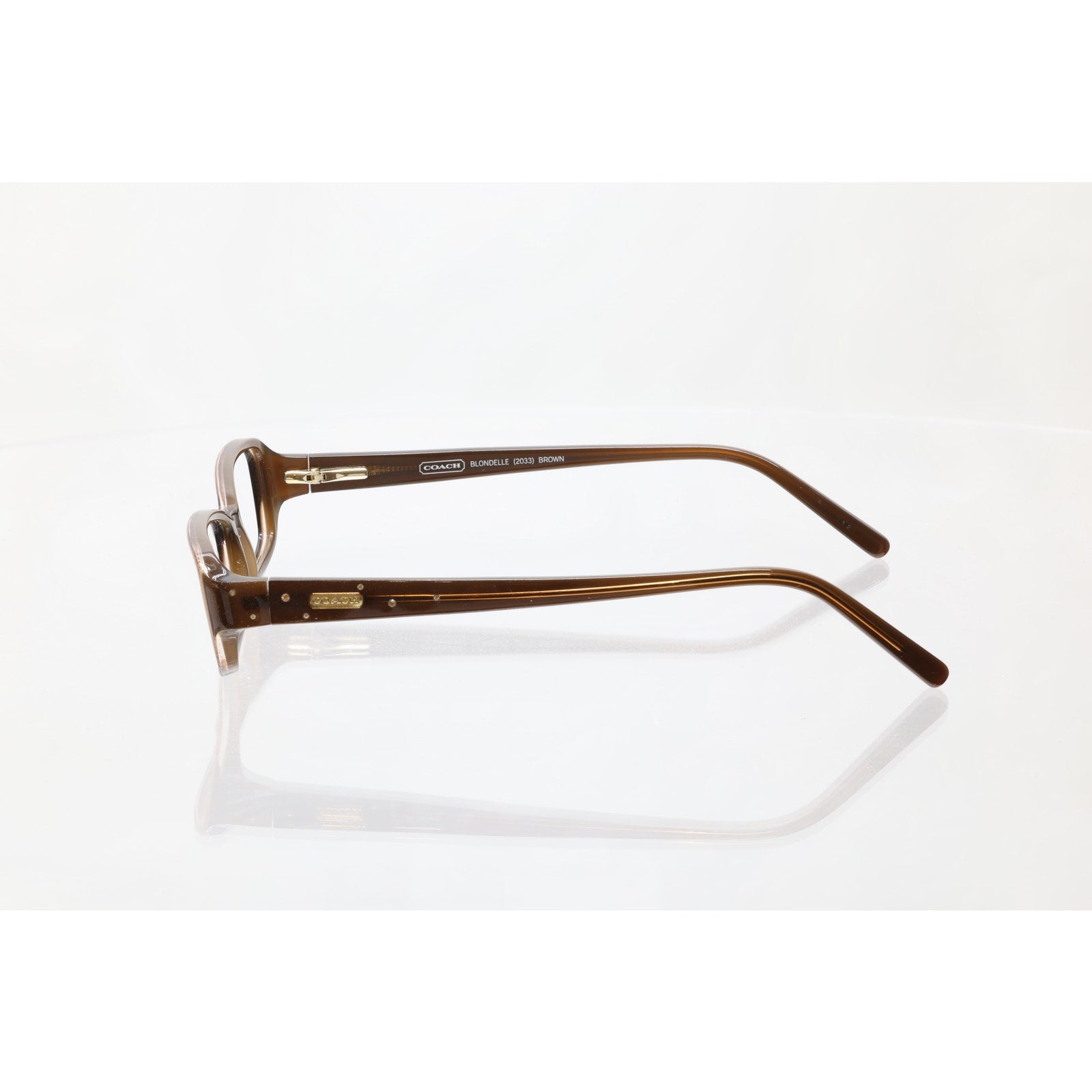 Coach Blondelle 49-18-135mm (2033) Brown Eyeglass FRAMES ONLY - GOOD CONDITION