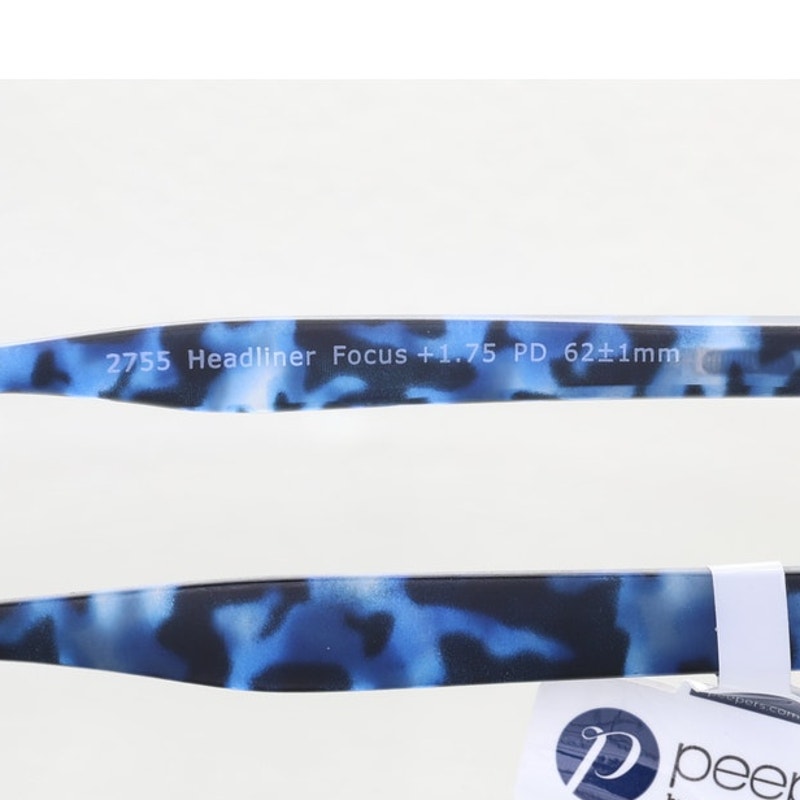 Peepers Headliner 02ABAA +1.75 blue/black reading glasses, photo 9 of 9