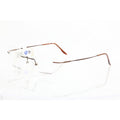 Naturally Rimless NR-372 BRWN eyeglass frames