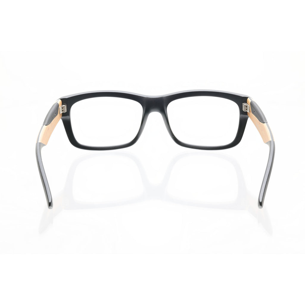 Bollé Jude 12225 Black/Wood Grain Sunglass / Eyeglass FRAMES ONLY - VERY GOOD