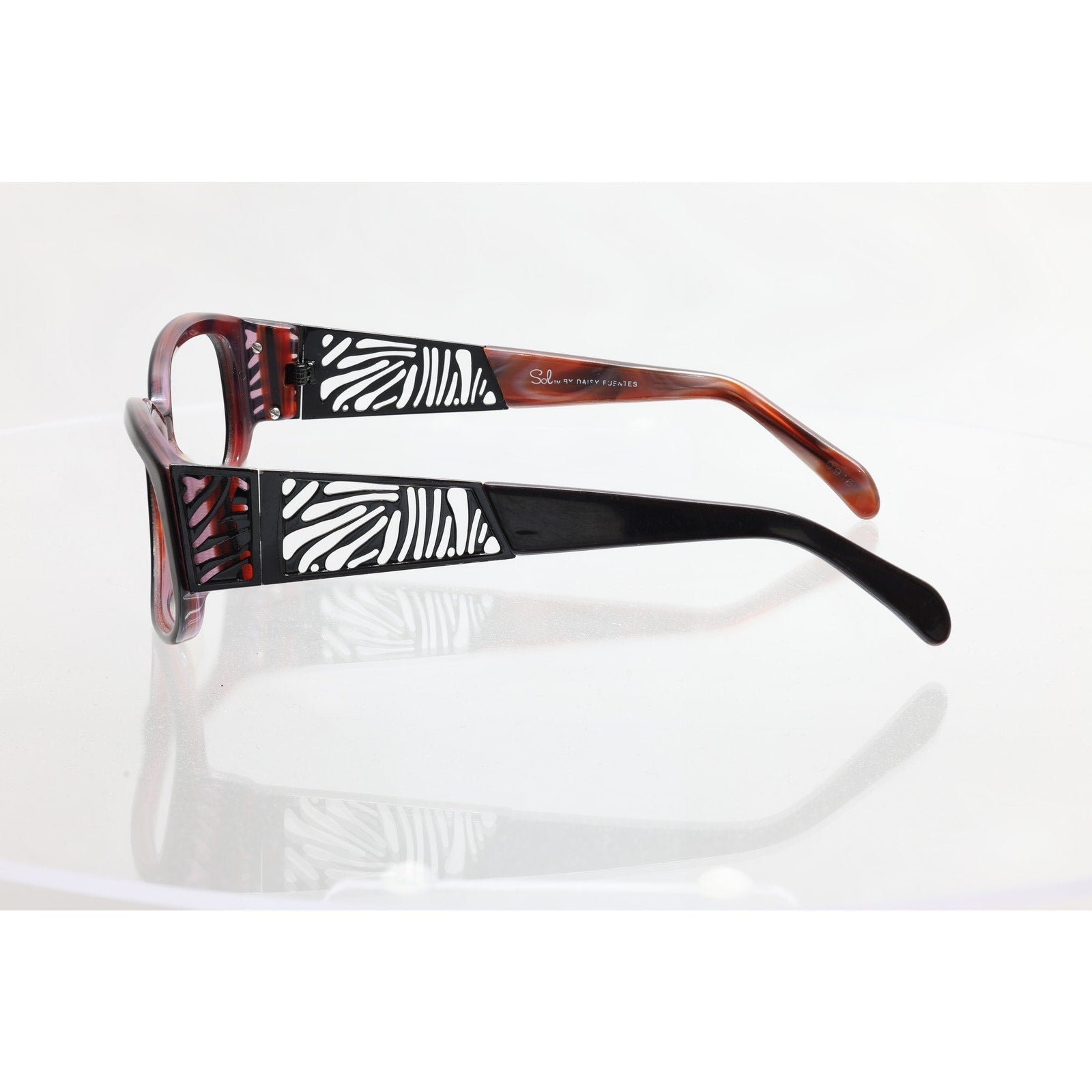 Sol by Daisy Fuentes 107P 56-15-130mm 077 Sunglass / Eyeglass FRAMES ONLY - GOOD