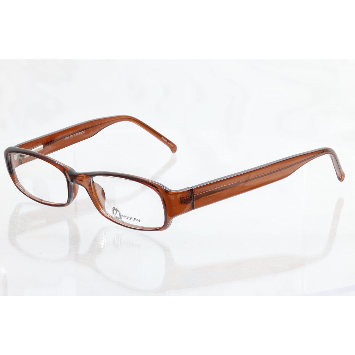 Modern Tomorrow brown men's eyeglass frames