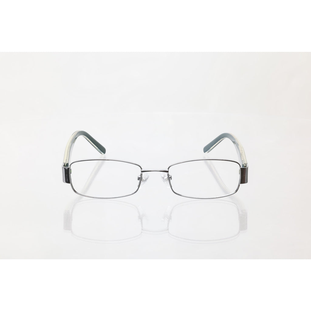 Coach Aneko (1030) 48-17-135mm Gunmetal Silver/Blue Eyeglass FRAMES ONLY - GOOD