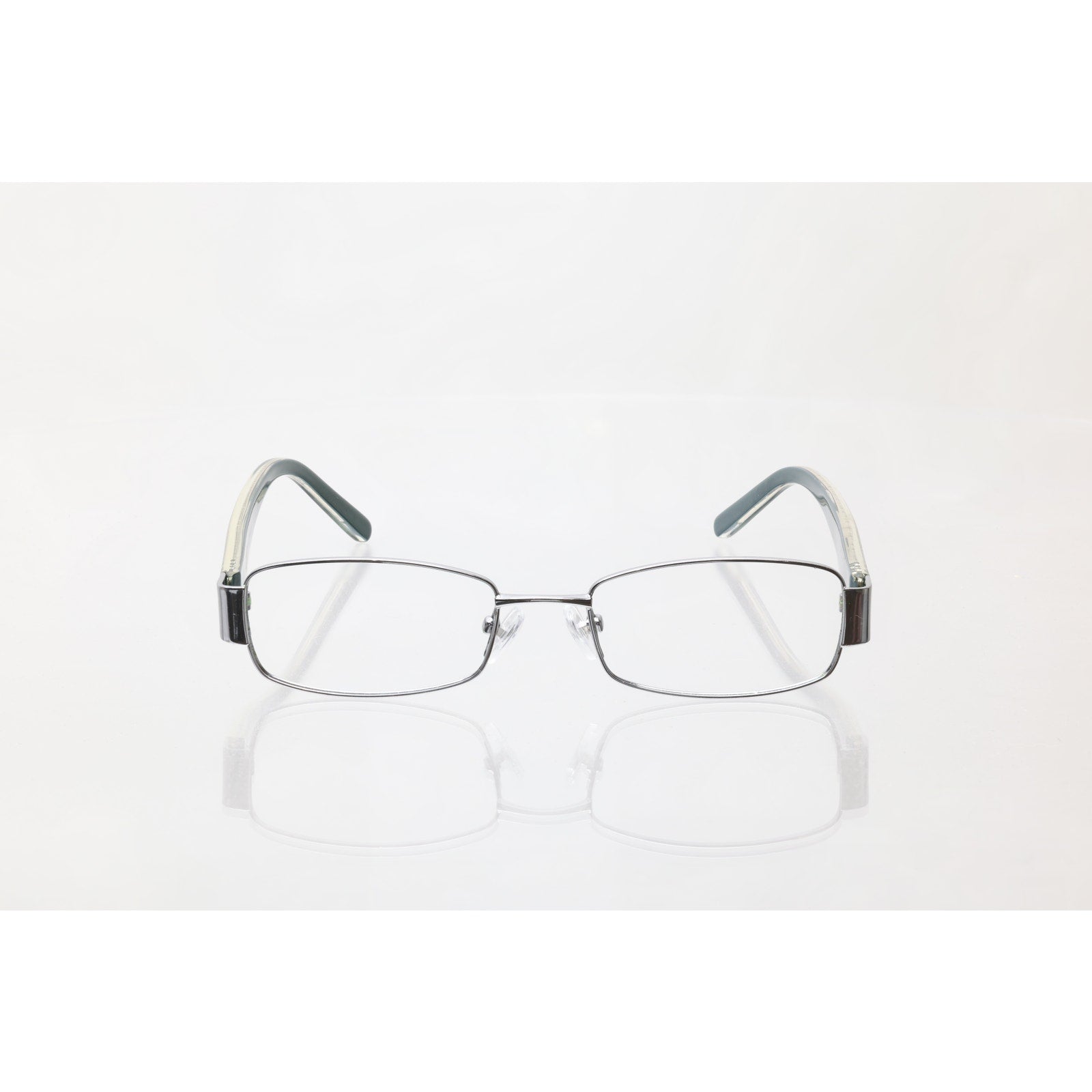 Coach Aneko (1030) 48-17-135mm Gunmetal Silver/Blue Eyeglass FRAMES ONLY - GOOD