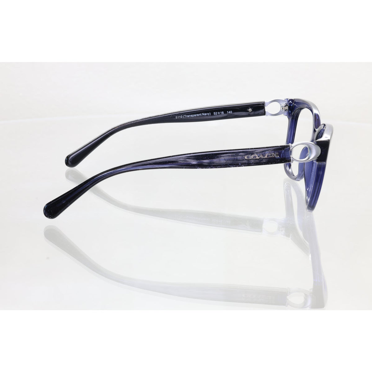 Coach HC6120 5110 transparent navy eyeglass frames, photo 6 of 8