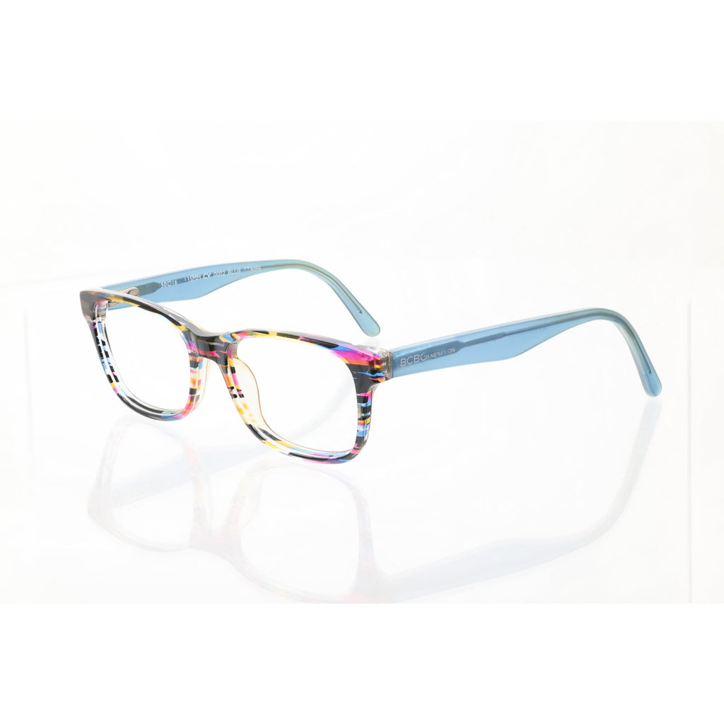 BCBGeneration CV 0002 blue stripe eyeglass frames