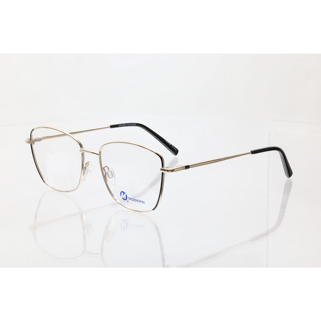 Modern Daylight Black/Gold 54-16-135mm Eyeglass FRAMES ONLY - NEW/WITHOUT TAGS
