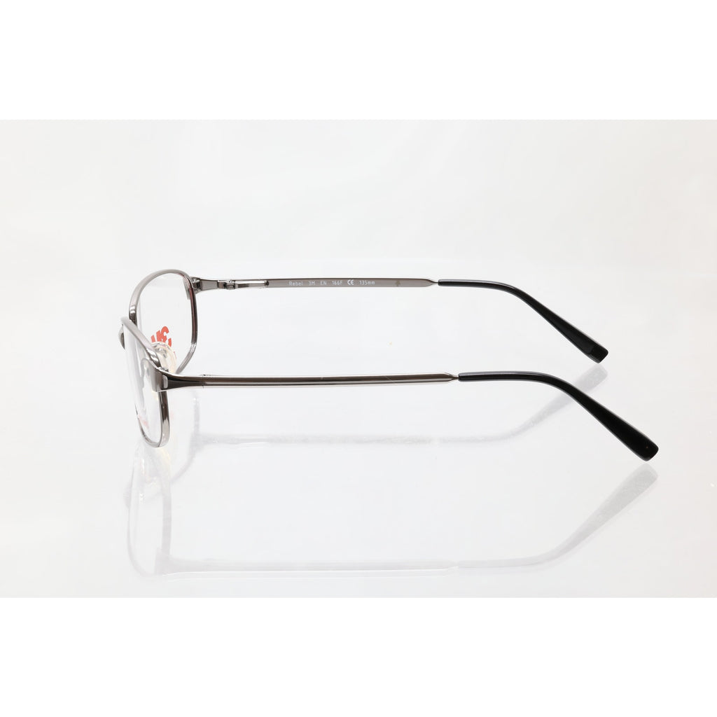 3M Rebel gunmetal metal eyeglass frames, photo 4 of 8