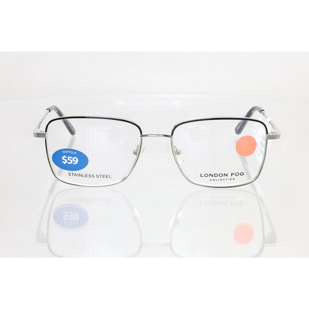 London Fog LF110 C1 silver/black eyeglass frames, photo 3 of 7