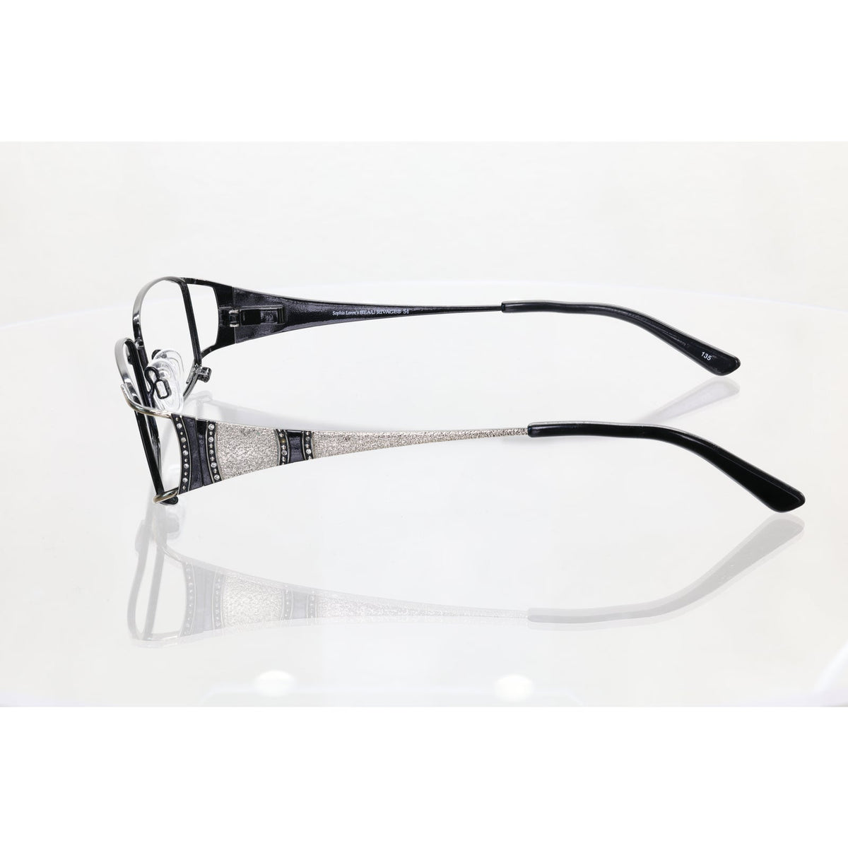 Sophia Loren's Beau Rivage 54 Zyloware black eyeglass frames, photo 4 of 8