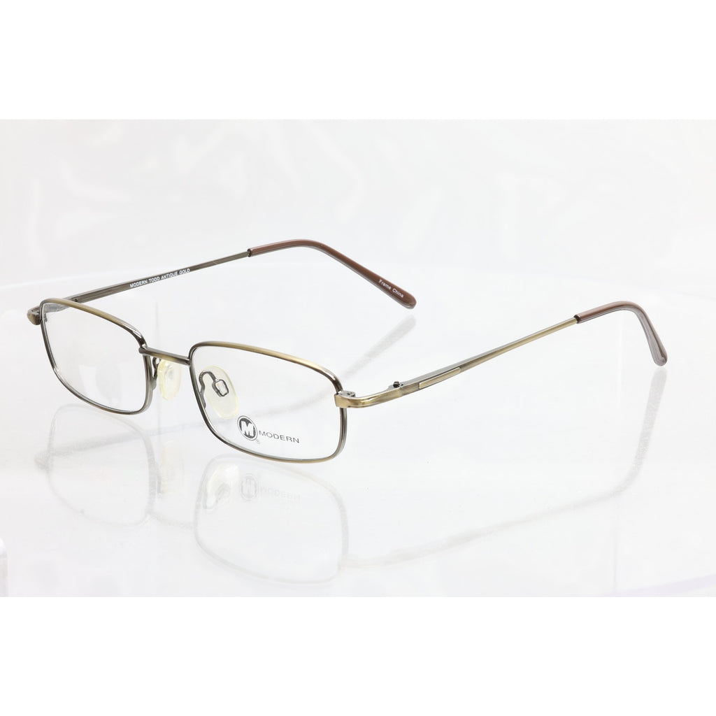 Modern Todd Antique Gold 50-18-145mm Eyeglass FRAMES ONLY - NEW/WITHOUT TAGS