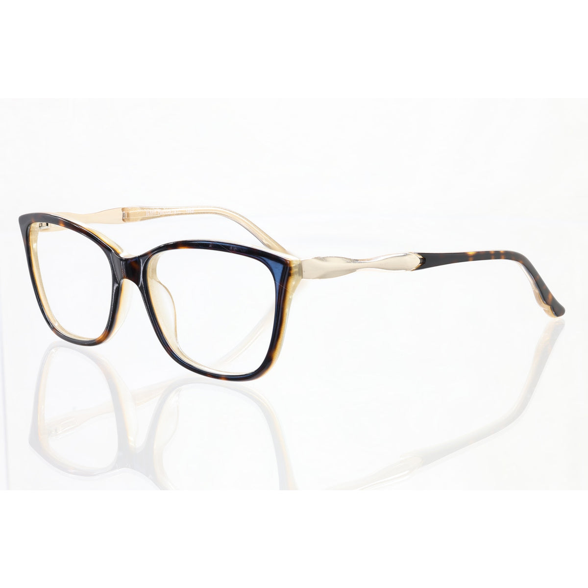 Jenny McCarthy 105Z Zyloware 024 brown/gold eyeglass frames