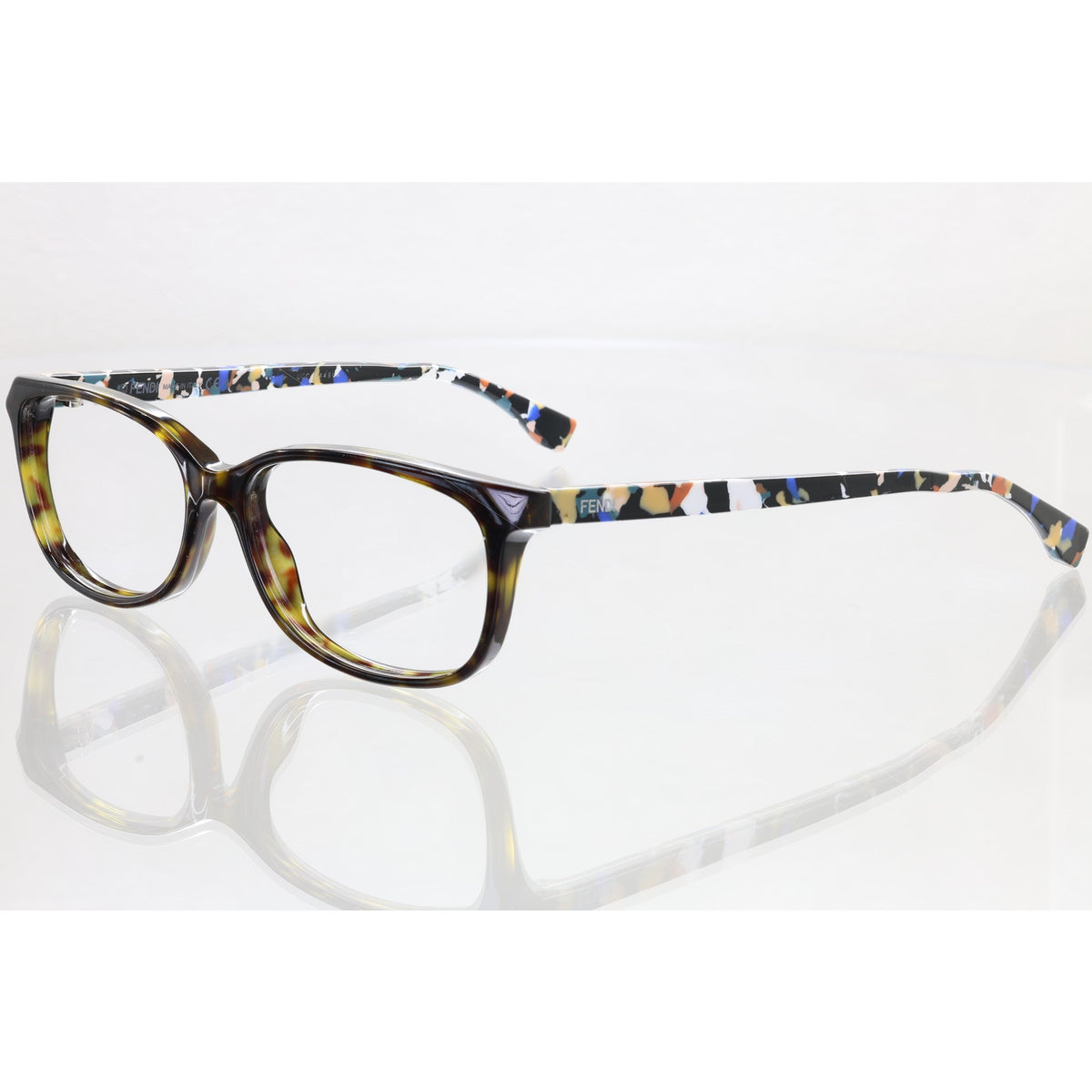 Fendi FF0173 TTO brown/white/blue eyeglass frames