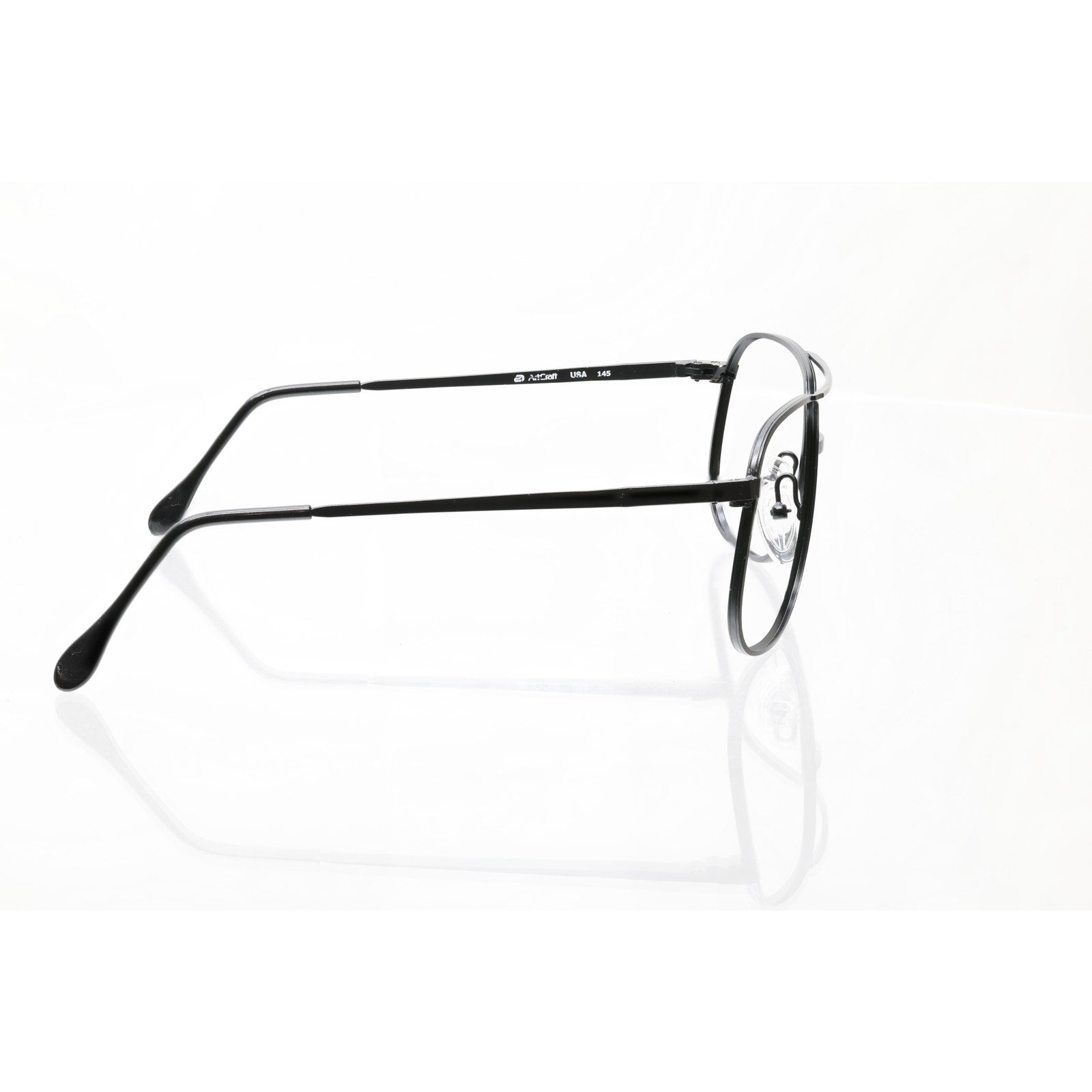 ArtCraft USA OP Black Aviator 58-18-145mm Eyeglasses FRAMES ONLY - VERY GOOD