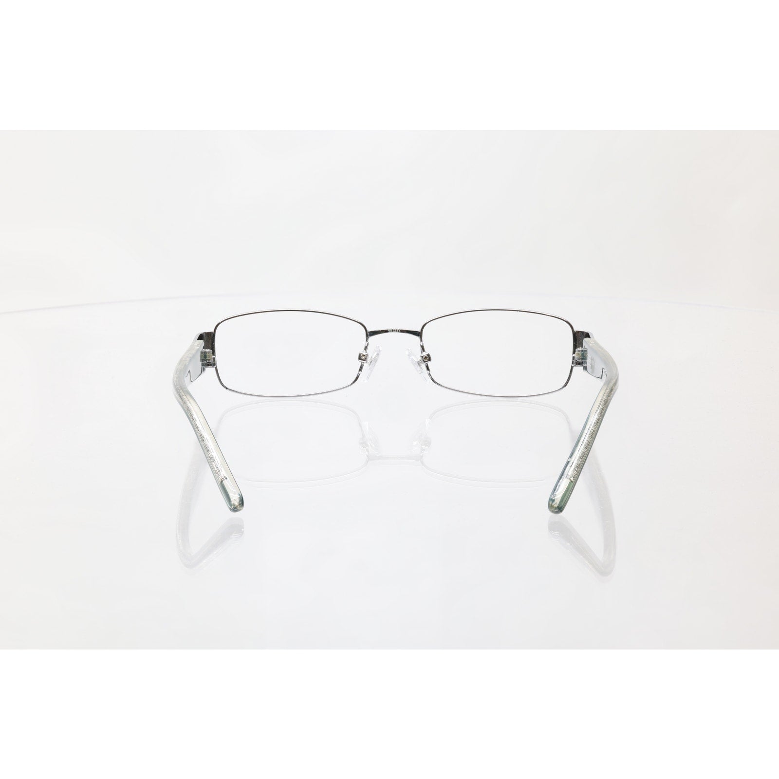 Coach Aneko (1030) 48-17-135mm Gunmetal Silver/Blue Eyeglass FRAMES ONLY - GOOD