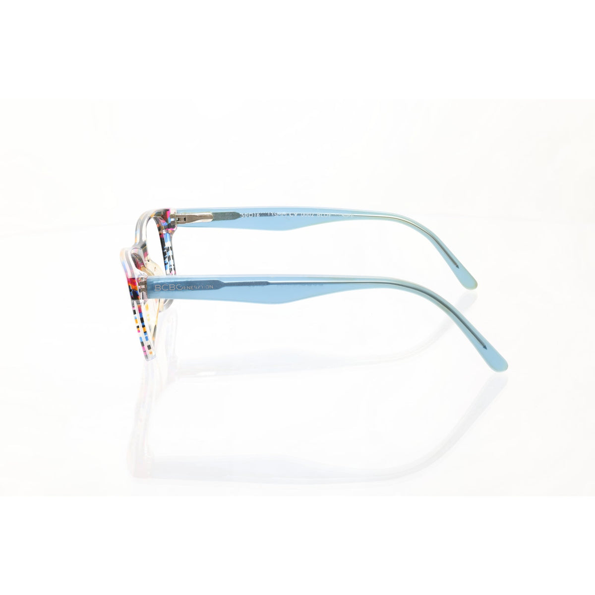 BCBGeneration CV 0002 blue stripe eyeglass frames, photo 4 of 6