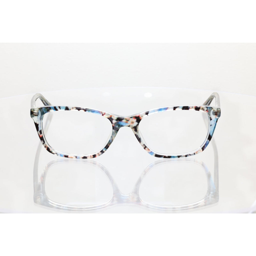 Bebe BB5145 (400) blue floral eyeglass frames, photo 3 of 8