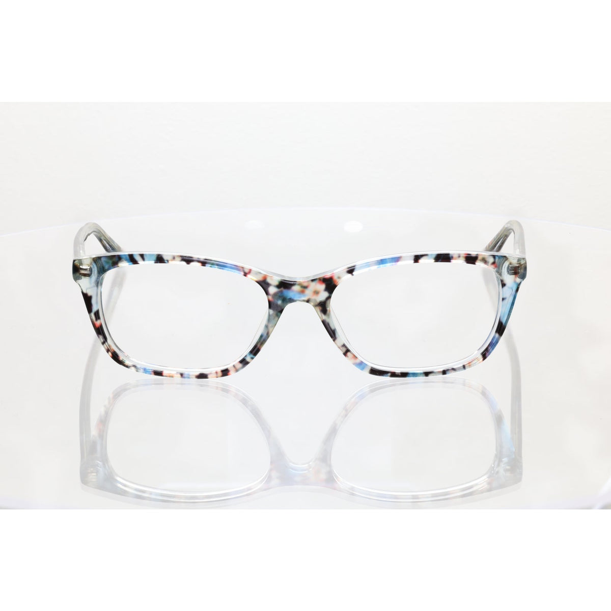 Bebe BB5145 (400) blue floral eyeglass frames, photo 3 of 8